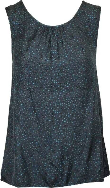 Marc Jacobs Pre-owned Silk tops Blauw Dames