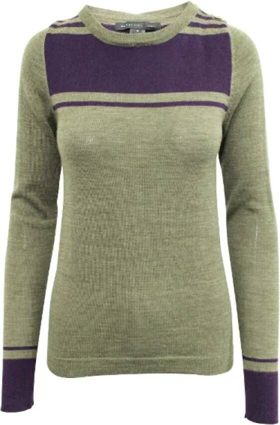 Marc Jacobs Pre-owned Wool Top Paars Dames