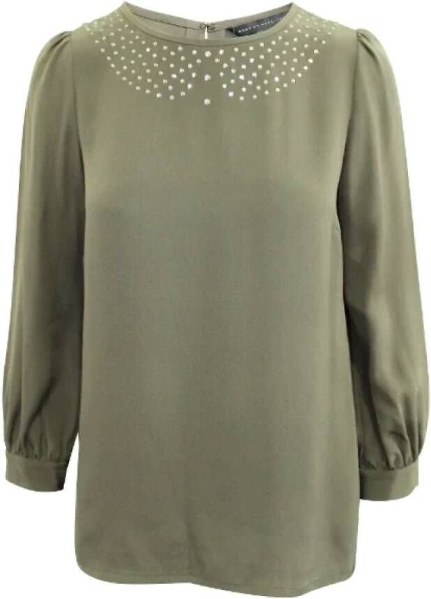 Marc Jacobs Pre-owned Silk tops Groen Dames