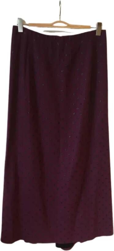Marc Jacobs Pre-owned Wool bottoms Purple Dames