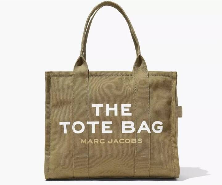 Marc Jacobs Ruime Canvas Tote Bag Beige Dames