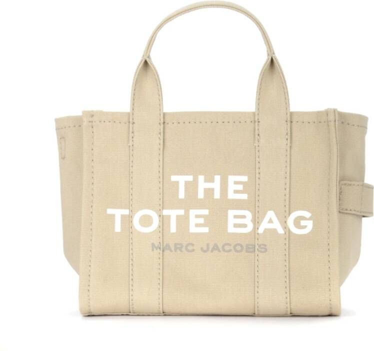 Marc Jacobs Kleine Tote Shoppingtas Katoen Logo Beige Dames - Foto 4