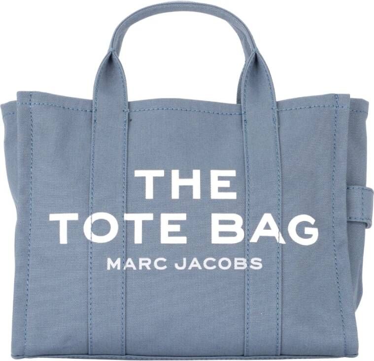Marc Jacobs Blauwe Traveler Tote Bag met Logo Blue Dames