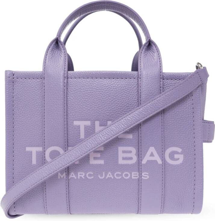 Marc Jacobs Totes The Leather Mini Tote Bag in paars