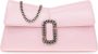 Marc Jacobs Convertible Leren Clutch Tas met Ketting Logo Plaque Pink Dames - Thumbnail 3