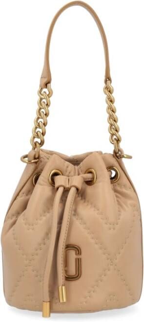 Marc Jacobs Crossbody bags The Bucket Quilted Leather in bruin