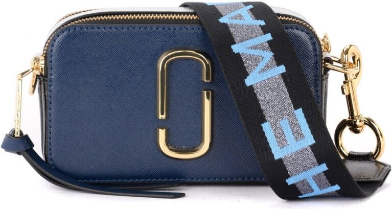 Marc Jacobs Crossbody bags Logo Strap Snapshot Small Camera Bag Leather in blauw