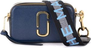 Marc Jacobs Crossbody bags Logo Strap Snapshot Small Camera Bag Leather in light blue