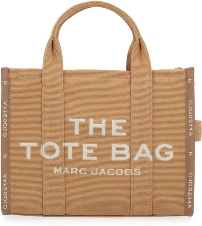 Marc Jacobs The Jacquard Medium Tote Bag in Kameel Brown Dames