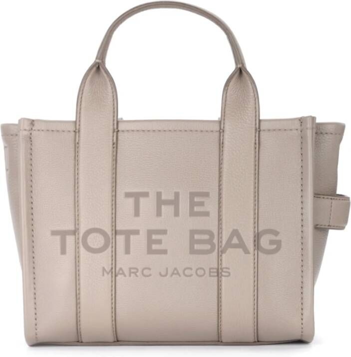 Marc Jacobs The Leather Mini Traveler Tote Bag Grijs Dames