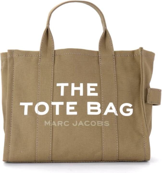 Marc Jacobs Groene Canvas Kleine Reiziger Tote Tas Green Dames - Foto 6