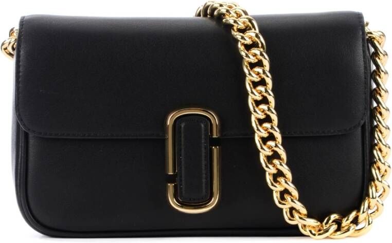 Marc Jacobs Zwarte Leren Crossbody Tas met Meerdere Draagopties Black Dames - Foto 10