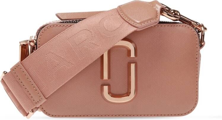 Marc Jacobs Snapshot Small Camera Bag schoudertas in poederroze saffianoleer Pink Dames