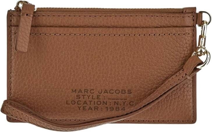 Marc Jacobs Stijlvolle Leren Kaarthouder Bruin Dames