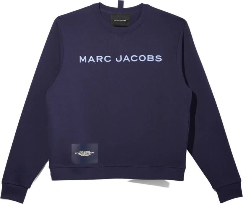 Marc Jacobs Sweatshirt With Logo Blauw Dames