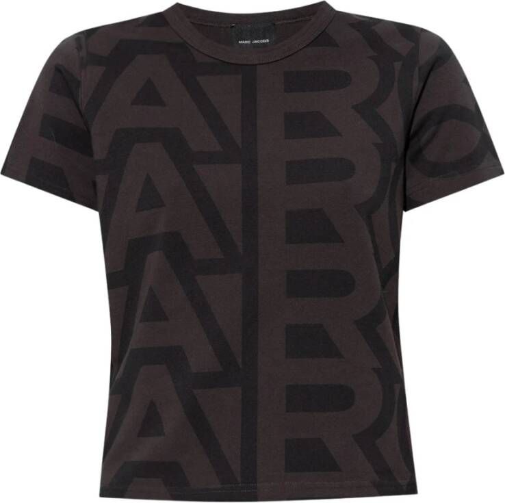 Marc Jacobs T-shirt met logo Bruin Dames