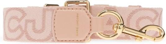 Marc Jacobs The Strap' band met logo patroon Roze