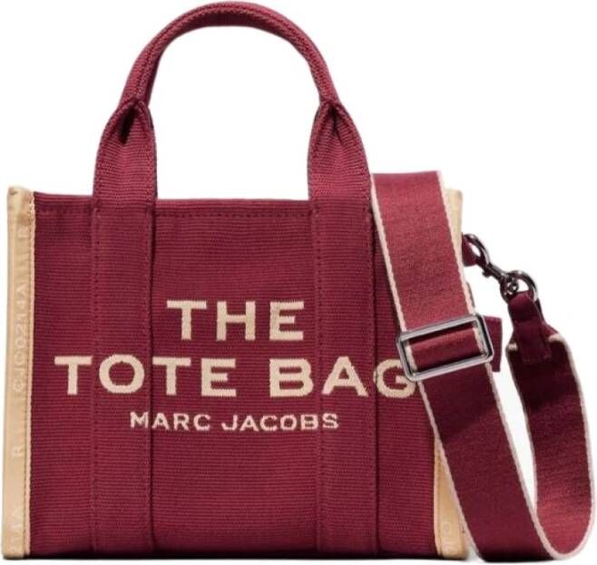 Marc Jacobs The Jacquard Tote kleine shopper Rood