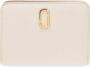 Marc Jacobs Witte Leren Mini Compact Portemonnee White Dames - Thumbnail 1