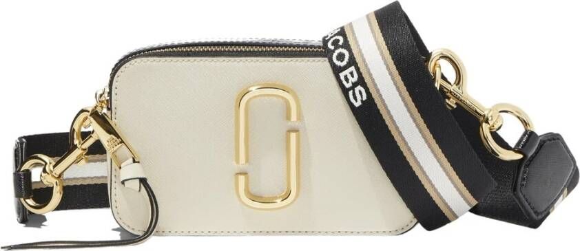 Marc Jacobs The Logo Strap Snapshot Tas Beige Dames