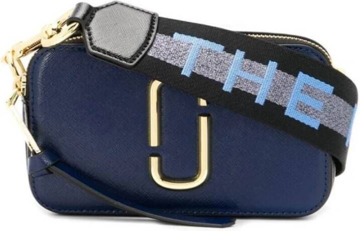 Marc Jacobs The Logo Strap Snapshot Tas Blauw Dames