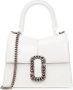 Marc Jacobs Witte Mini Top Handtas met Ketting Logo White Dames - Thumbnail 1