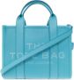 Marc Jacobs Leren Mini Tote Tas met Logo Print Blauw Dames - Thumbnail 4