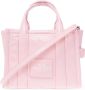 Marc Jacobs Glanzende Crinkle Mini Tote Tas met Logo Patch Pink Dames - Thumbnail 1