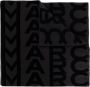 Marc Jacobs Monogram Gebreide Zwart Grijs Sjaal Zwart Dames - Thumbnail 1