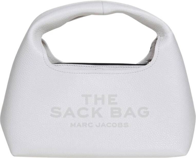 Marc Jacobs Witte Leren Mini Hobo Handtas White Dames