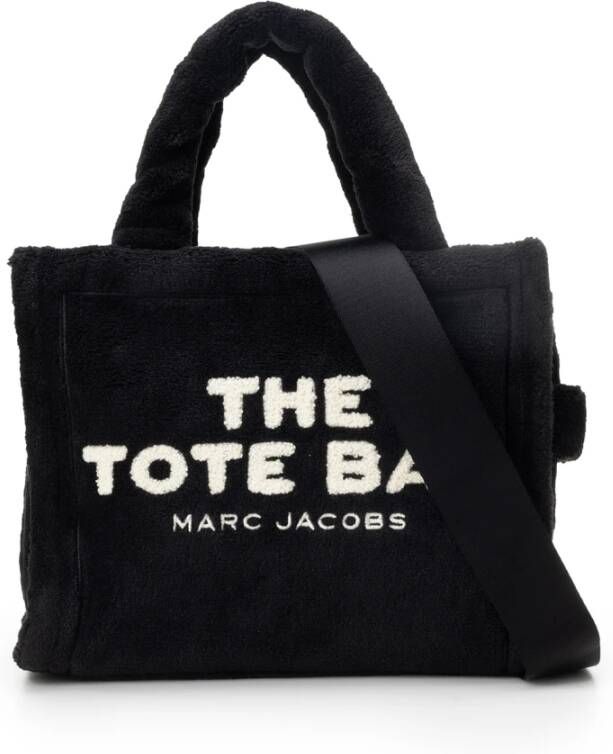 Marc Jacobs Zwarte Mini Tote met Geborduurde Details Zwart Dames
