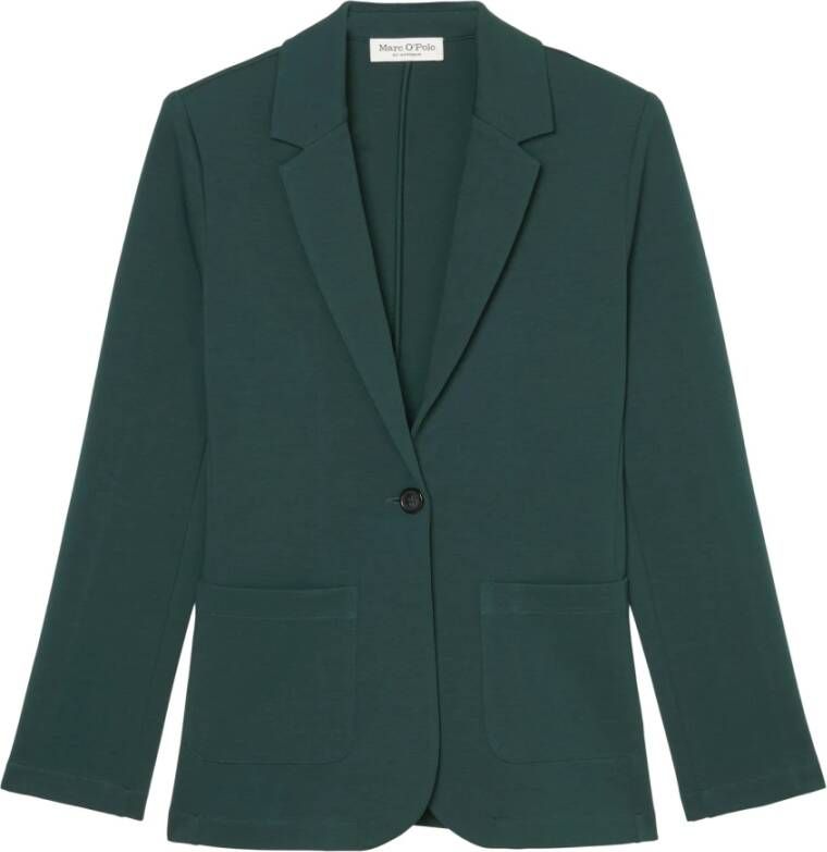 Marc O'Polo Jersey blazer normaal Green Black Dames