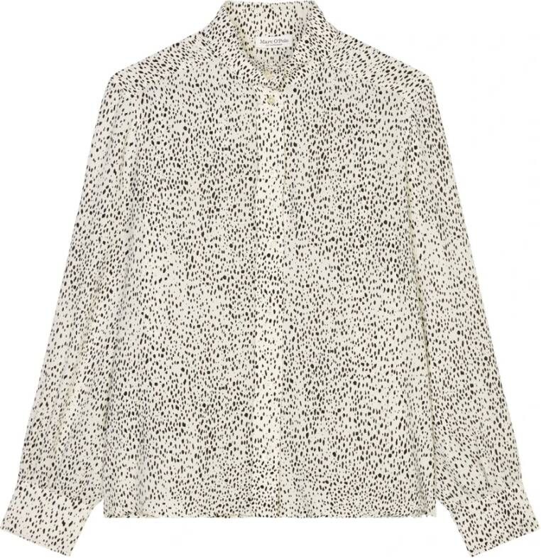 Marc O'Polo Blouse met allover print Wit Dames