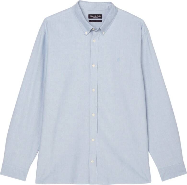 Marc O'Polo Oxford overhemd met lange mouwen regular Blue White Heren