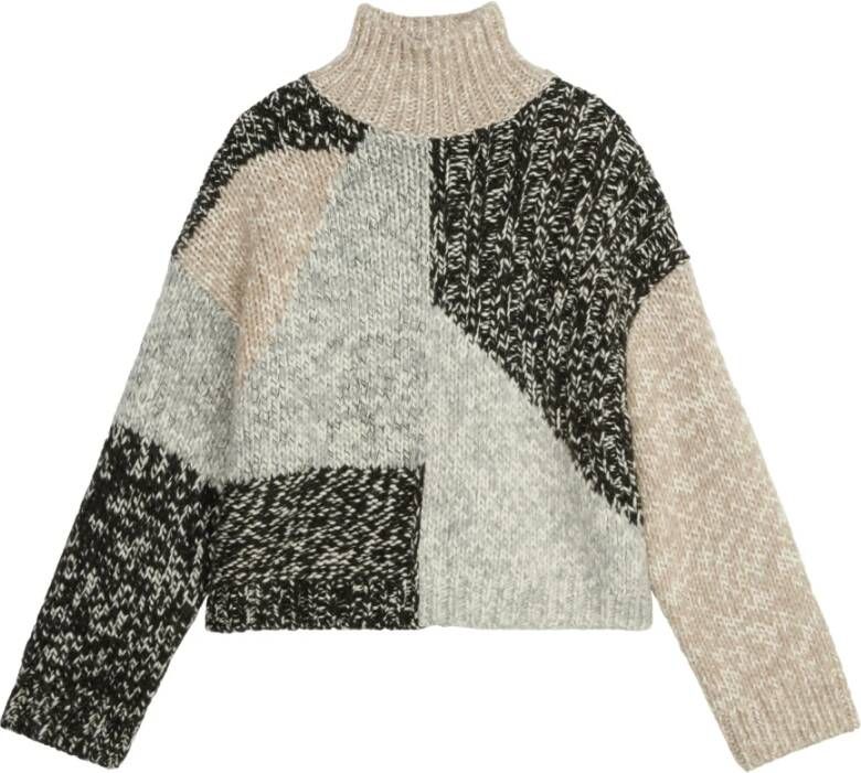 Marc O'Polo Gebreide pullover met all-over motief