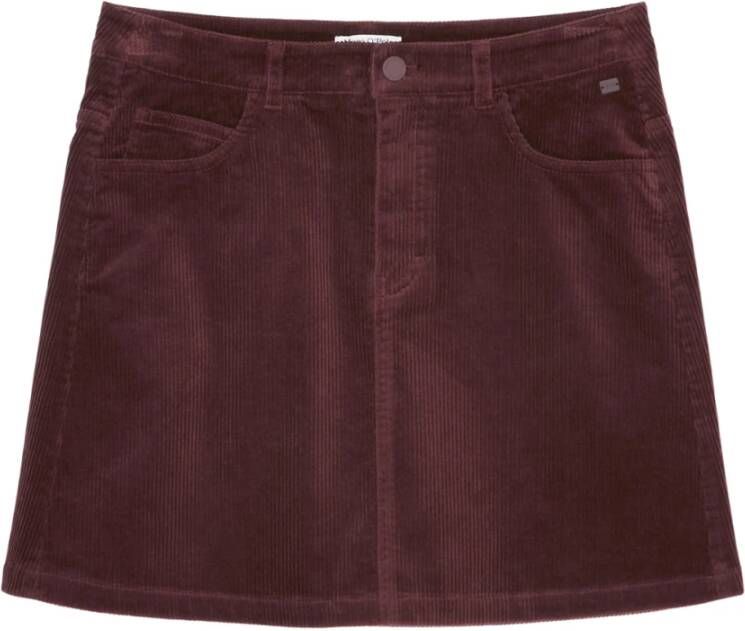 Marc O'Polo Corduroy mini skirt Rood Dames