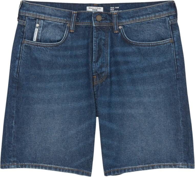 Marc O'Polo Finn denim shorts straight Blauw Heren