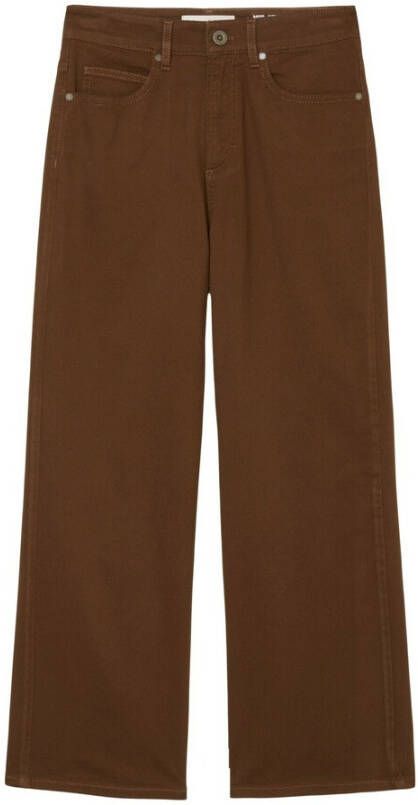 Marc O'Polo Five-pocket trousers Nelis wide model Bruin Dames