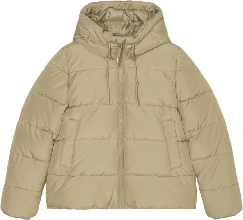 Marc O'Polo Hooded Buffer Jas relaxed Beige Dames