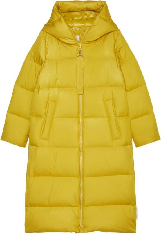 Marc O'Polo Hooded down puffer coat Geel Dames