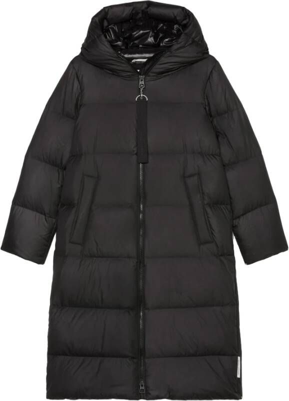 Marc O'Polo Hooded Down Puffer Coat Zwart Dames