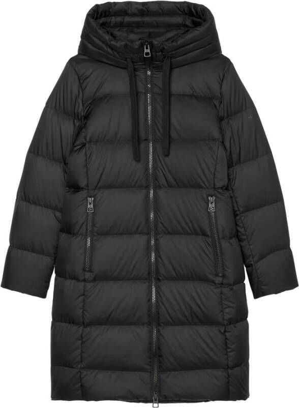 Marc O'Polo Lange donsjas met steekzakken opzij