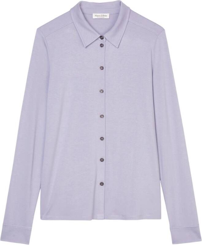 Marc O'Polo Jersey blouse normaal Jersey blouse regulier Brown Purple Dames