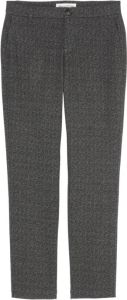 Marc O'Polo Jersey trousers with a herringbone pattern Zwart Dames