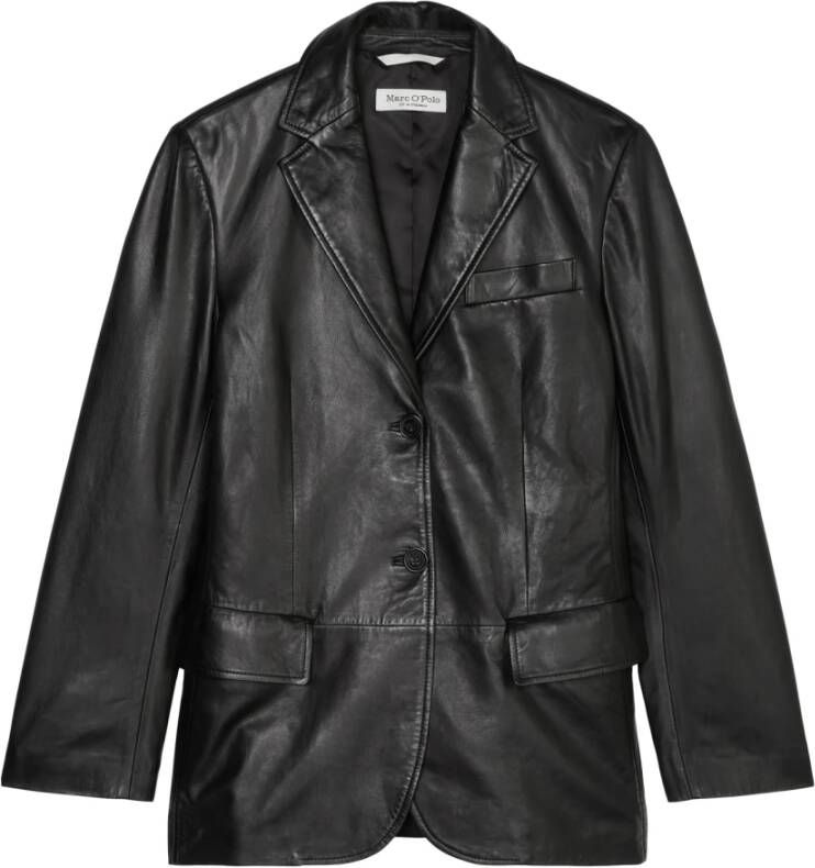 Marc O'Polo Leather Jackets Zwart Dames
