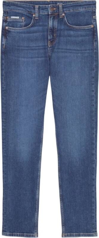 Marc O'Polo Linus jeans in een slanke taps toelopende pasvorm. Blauw Heren