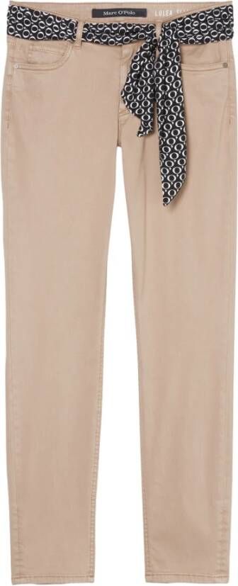 Marc O'Polo Slim fit mid waist broek met labeldetails - Foto 8