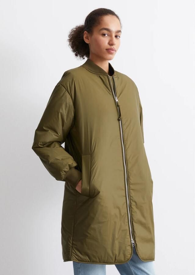 Marc O'Polo Aviator-stijl reguliere lange blouson Brown Dames - Foto 2