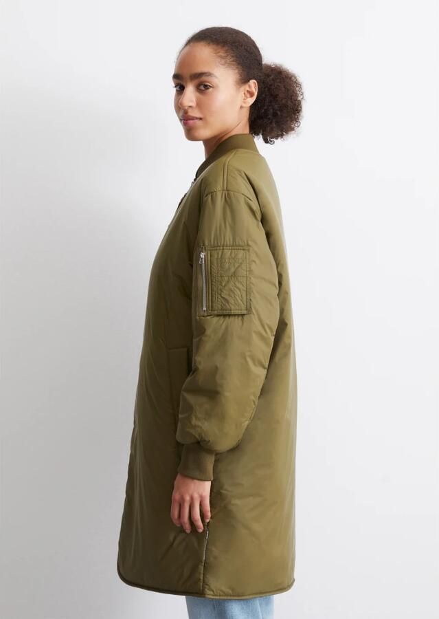 Marc O'Polo Aviator-stijl reguliere lange blouson Brown Dames - Foto 5