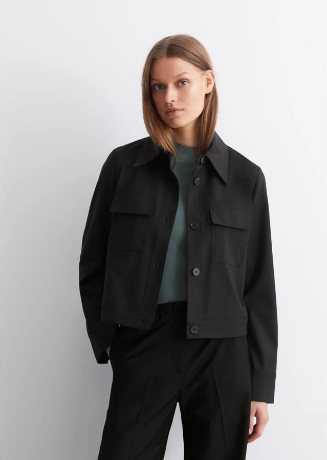 MARC O POLO Regular fit jack van wolmix met stretch